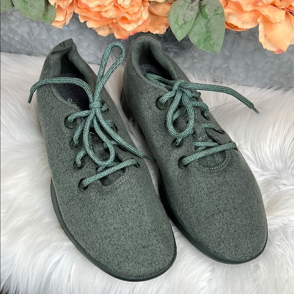 Allbirds Green Wool Runners Tuke Matcha Running Sneakers Athletic Men's Size 8